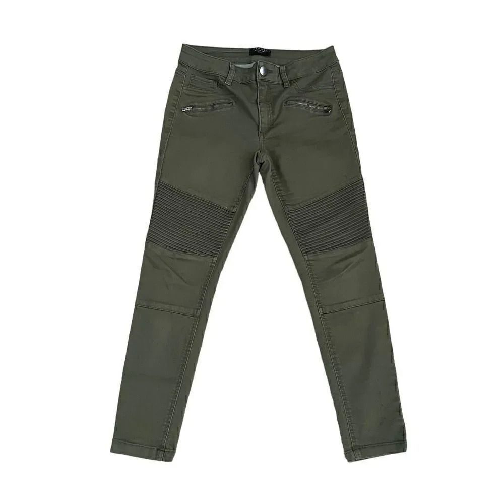 Tinsel Olive Green Skinny Pockets Women’s Cotton Blend Jeans SZ 27 #1012